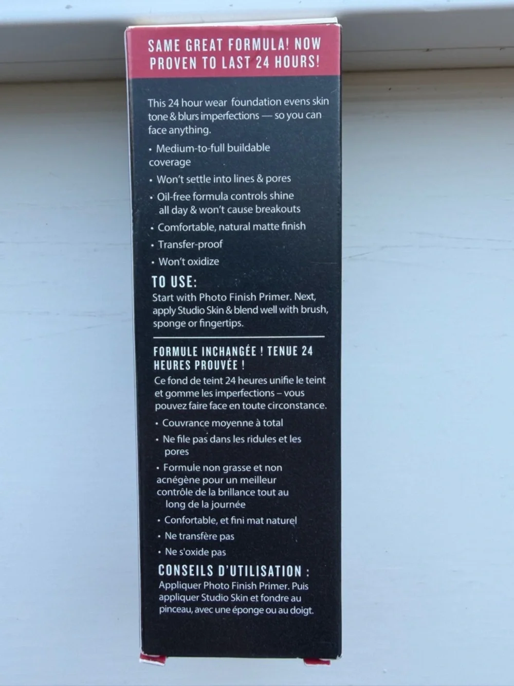 NWT Smashbox Studio Skin 24 Hour Hydra Foundation - 1.05 Fair Warm Olive